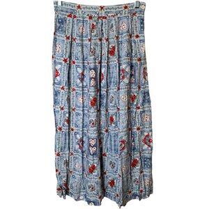 Country Suburbans Heart Patchwork Skirt Size 8 Cottagecore Soft Girl Romantic